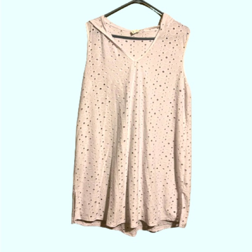 nimes cote d'azur cover up white hoodie coverup | size XL